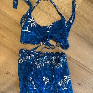 Blue Hawaiian Women's beach Set S